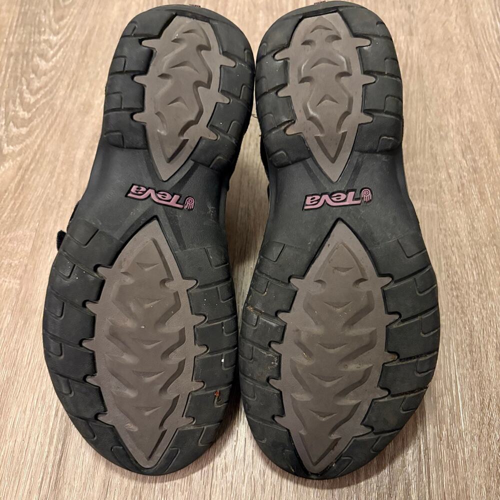Teva Women’s Sport Sandals Sz 9 Black Purple Strappy Adjustable Comfort Outdoor - Picture 3 of 10
